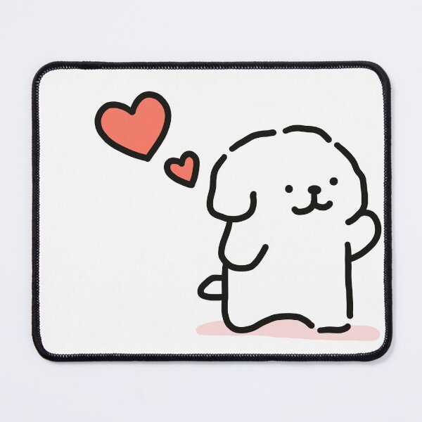 Item preview, Cute Line Puppies Couple - Maltese & Golden Retriever - I Love You designed and sold by sleepycharis.