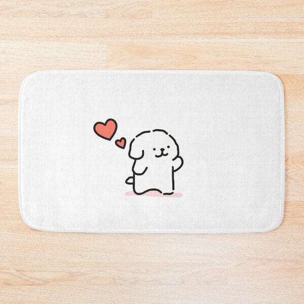 Item preview, Cute Line Puppies Couple - Maltese & Golden Retriever - I Love You designed and sold by sleepycharis.