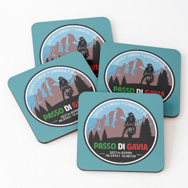 Item preview, Passo di Gavia Italy Motorcycle Sticker T-Shirt 03 designed and sold by OuterShellUK.