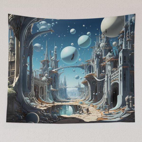 Item preview, FUTURISTIC LANDSCAPE 1 designed and sold by 7FloydStore.