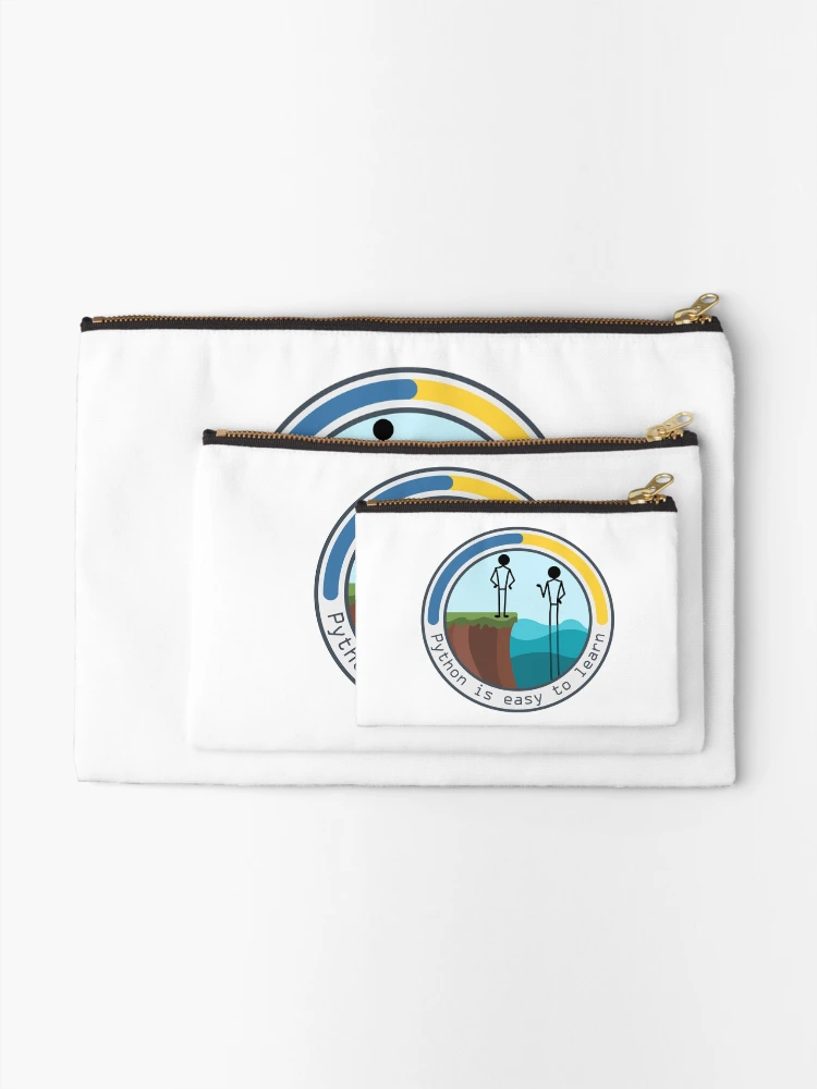 Thumbnail 2 of 4, Zipper Pouch, Python is easy to learn designed and sold by Reesh-Store.