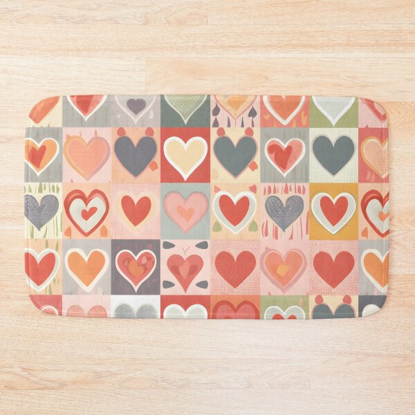 Item preview, Hearts in Squares: Love's Geometric designed and sold by SweetRepeat.