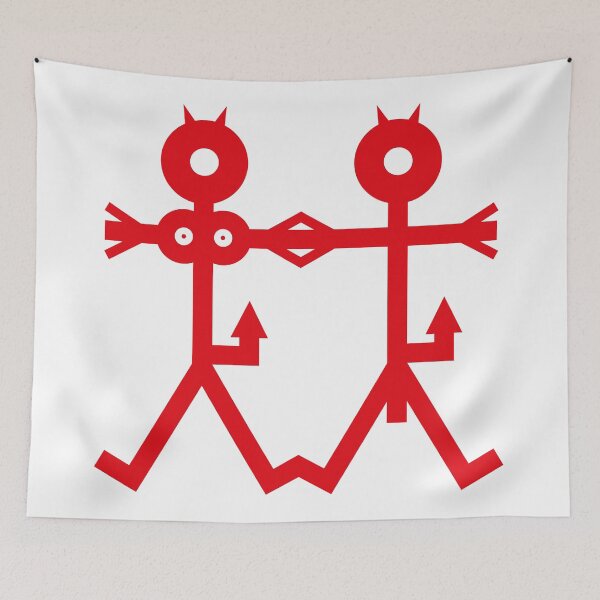 Item preview, Two Red Devils Icon 2006 designed and sold by ThisisnotmeArt.