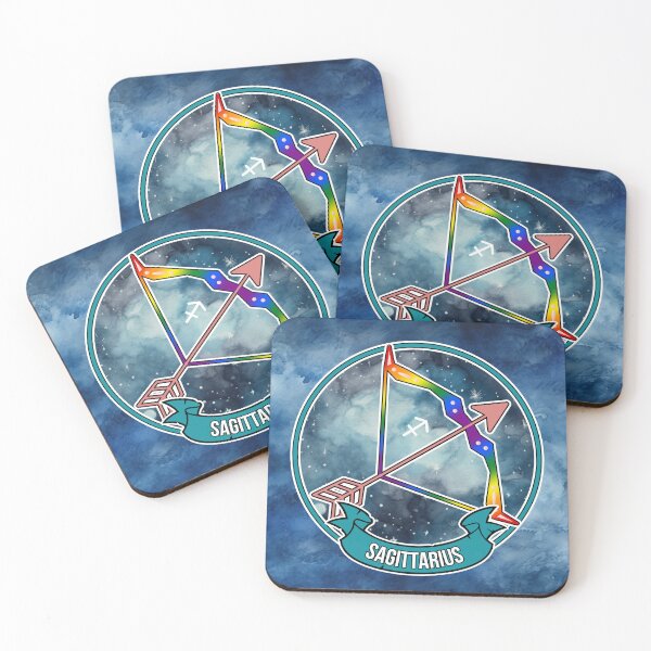 Item preview, Zodiac Sign, Sagittarius in Rainbow Flag Colors designed and sold by Savchuk-Vova.