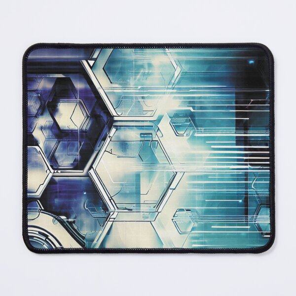 Item preview, Futuristic technological industrial hexagon design designed and sold by WelSol.
