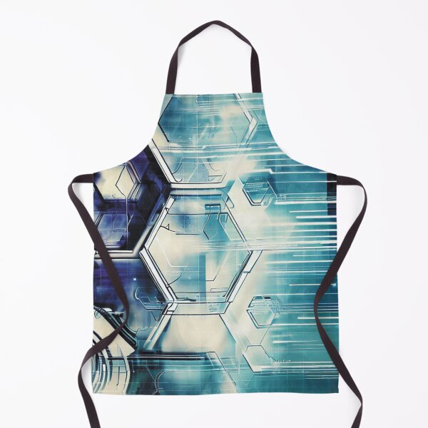 Item preview, Futuristic technological industrial hexagon design designed and sold by WelSol.