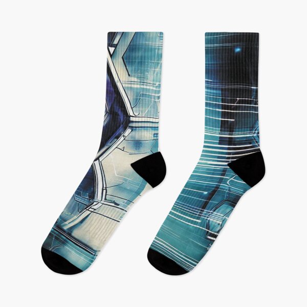 Item preview, Futuristic technological industrial hexagon design designed and sold by WelSol.