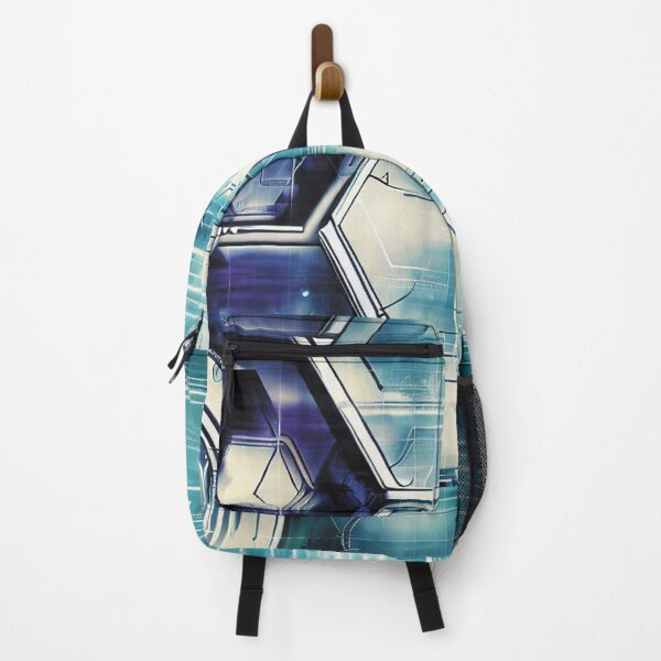 Item preview, Futuristic technological industrial hexagon design designed and sold by WelSol.