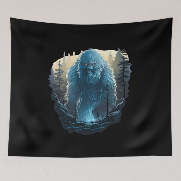 Item preview, Mystical Yeti: Guardian of the Frozen Peaks designed and sold by hamishby.