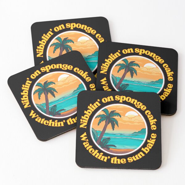 Item preview, Nibblin' on sponge cake sunset beach design  designed and sold by Harsh  Katariya.