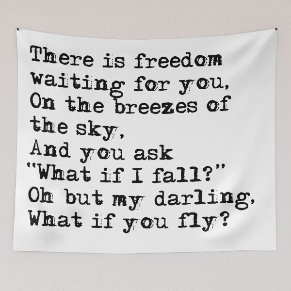Item preview, What if you fly? Vintage typewritten designed and sold by peggieprints.