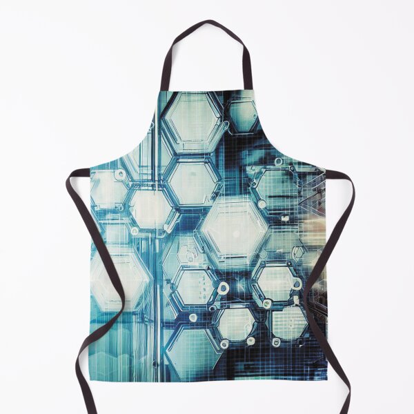 Item preview, Futuristic technological industrial hexagon design designed and sold by WelSol.
