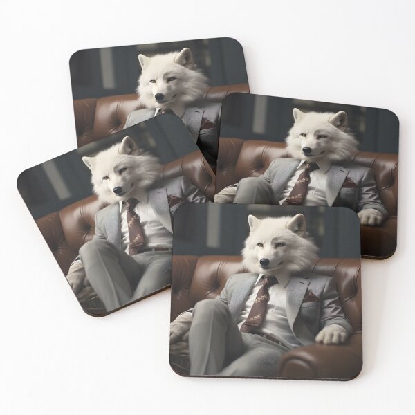 Item preview, Arctic Fox a Boss (Arctic fox wearing a suit) designed and sold by 47T-Shirts.