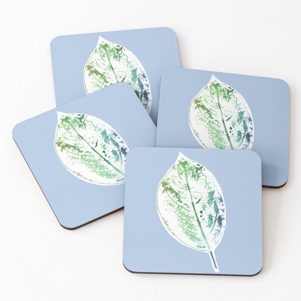 Item preview, Botanical floral artistic greenery leaf | Leaves botanic teal green  designed and sold by lausn.