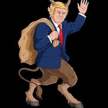 Póster for Sale con la obra «Halloween Trump Krampus Monstruo Demonio Ghoul Vibraciones espeluznantes» de wings-of-rage | Redbubble