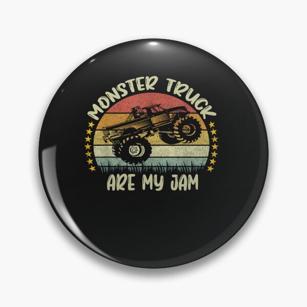 Item preview, Vintage Monster Truck Are My Jam Retro Sunset Cool Engines designed and sold by Pitchou07.