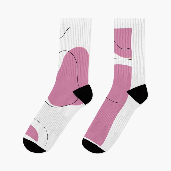 Item preview, Abstract art pink and white designed and sold by justsannex.