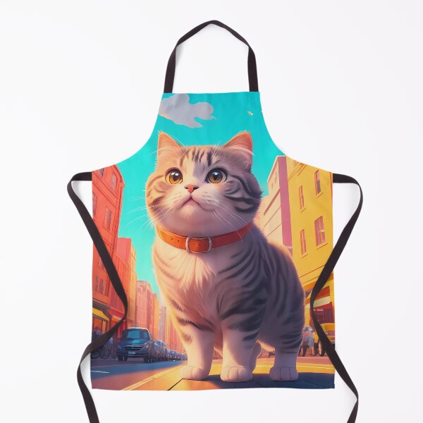 Item preview, Scottish Fold Cat Urban Landscape designed and sold by purrfect pattern.