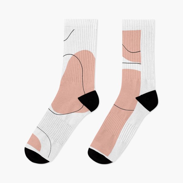 Item preview, Abstract art salmon pink designed and sold by justsannex.