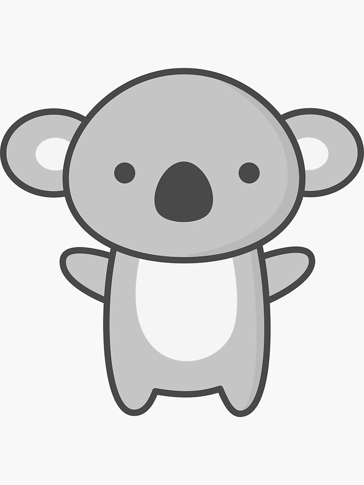 "Kawaii Cute Koala " Sticker by happinessinatee Redbubble