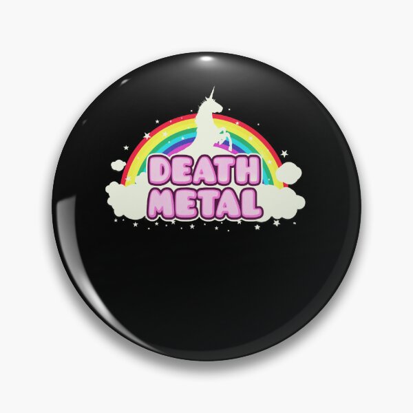 Item preview, DEATH METAL! (Funny Unicorn  Rainbow Mosh Parody Design) designed and sold by vyan-aendley.