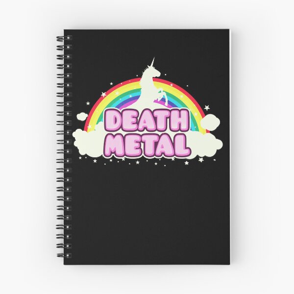 Item preview, DEATH METAL! (Funny Unicorn  Rainbow Mosh Parody Design) designed and sold by vyan-aendley.