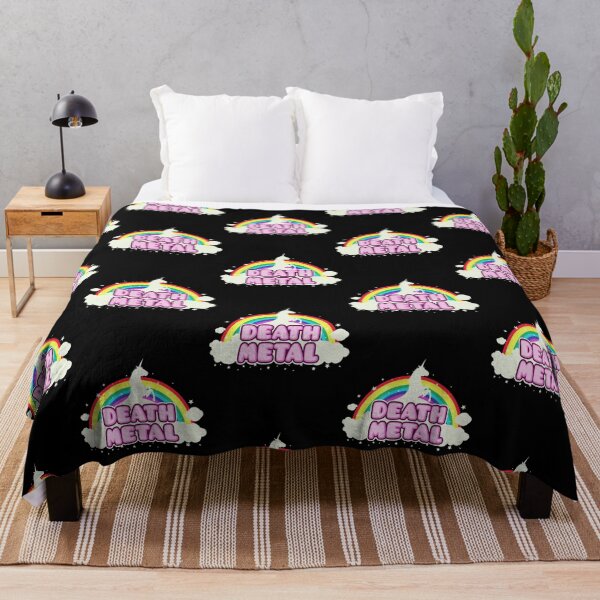 Item preview, DEATH METAL! (Funny Unicorn  Rainbow Mosh Parody Design) designed and sold by vyan-aendley.