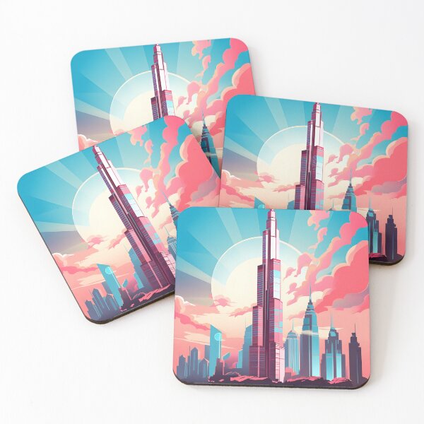 Item preview, Burj Khalifa in Dubai, UAE travel poster  designed and sold by Urban  Charms.