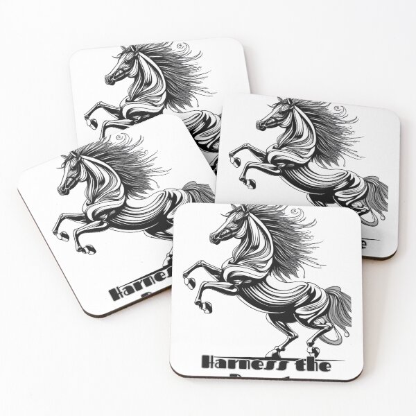 Item preview, "Majestic Equine Elegance: Line Art Horse designed and sold by PopArtFever.