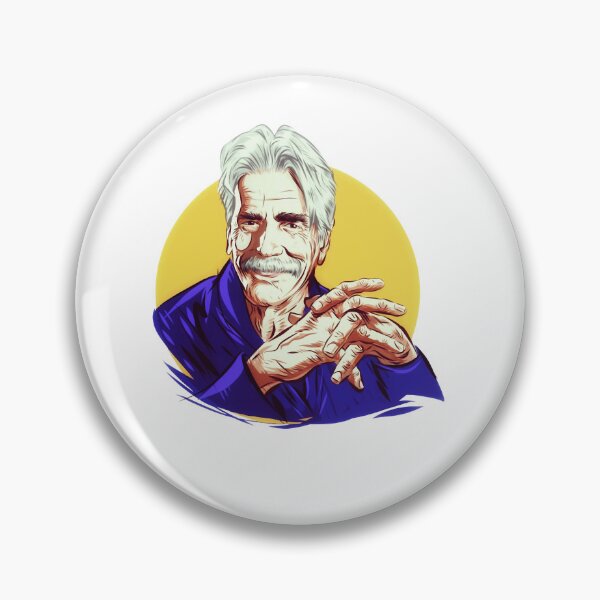 Artikelvorschau, Sam Elliott – Eine Illustration von Paul Cemmick entworfen und verkauft von vyan-aendley.