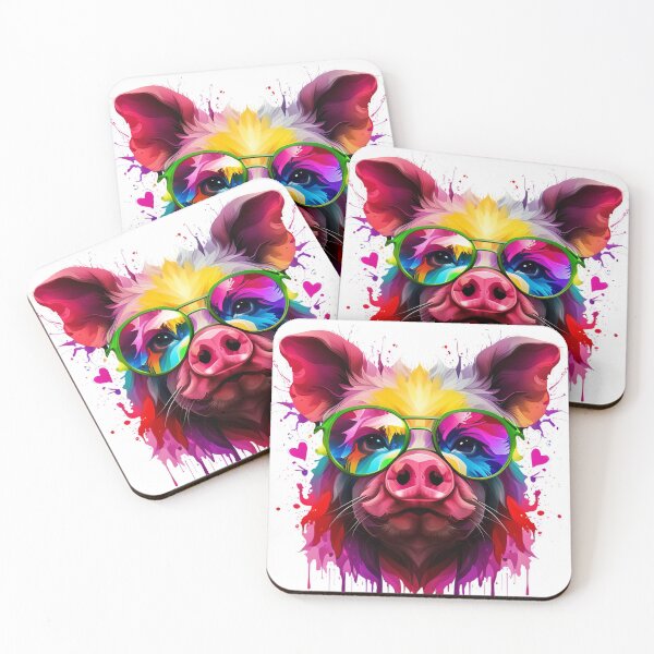 Item preview, Swine Spectacles A Splash of Liquid Art designed and sold by Posivibez Designs.
