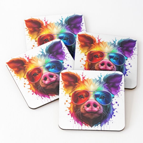 Item preview, Swine Spectacles A Splash of Liquid Art designed and sold by Posivibez Designs.