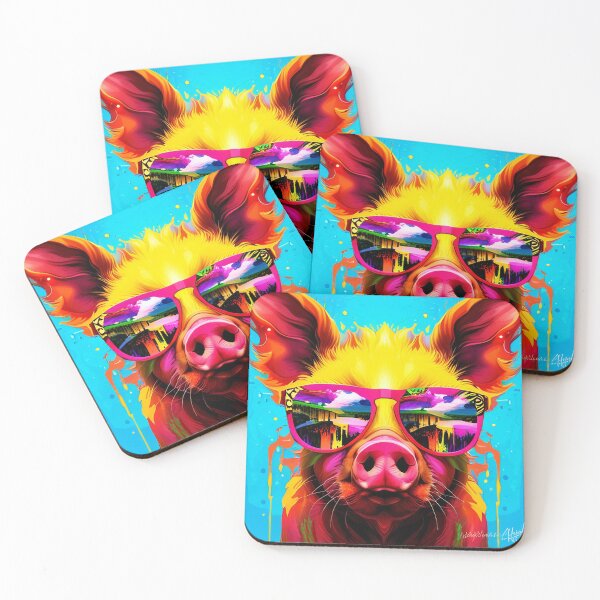 Item preview, Swine Spectacles A Splash of Liquid Art designed and sold by Posivibez Designs.