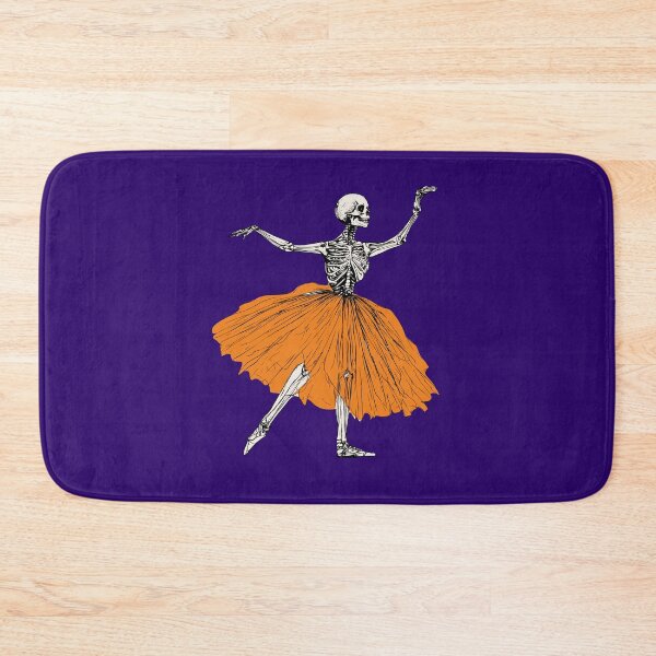Item preview, Dancing Skeleton Ballerina In Orange Tutu Ballet Dancer Halloween Costume Dance Girl designed and sold by alenaz.