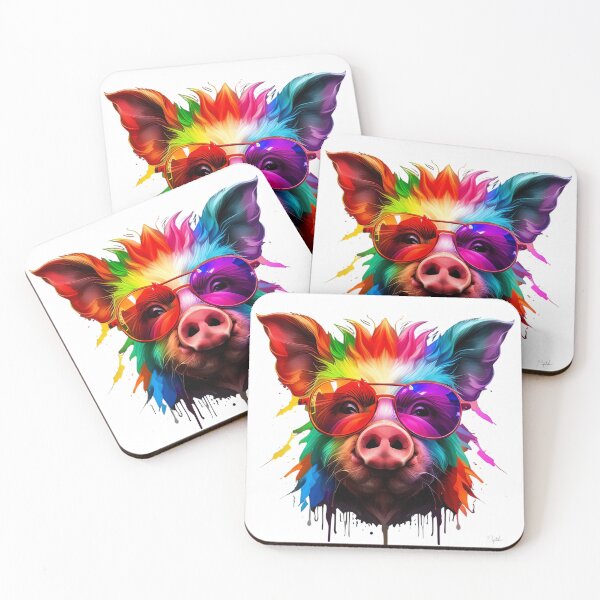 Item preview, Swine Spectacles A Splash of Liquid Art designed and sold by Posivibez Designs.