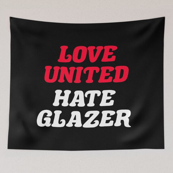 Item preview, love united hate glazers designed and sold by ArtisticAblaze.