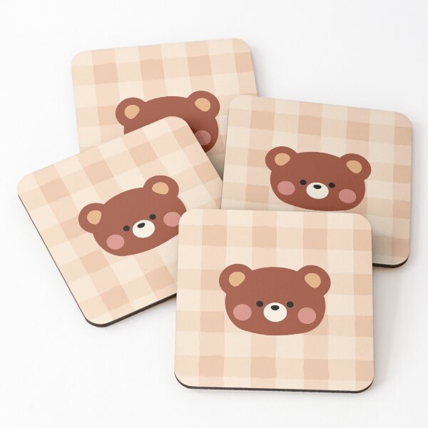 Item preview, Cosy Teddy Bear - Cosy Gingham  designed and sold by StudioKitti.
