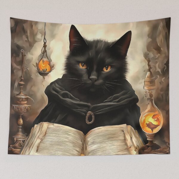 Item preview, The Curious Black Cat Book of Magic  designed and sold by taiche.