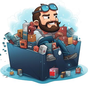 Artwork thumbnail, Code, Containers, & Caffeine: Docker Dreams by karandaid