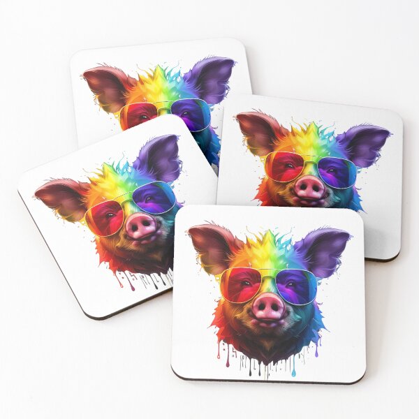 Item preview, Swine Spectacles A Splash of Liquid Art designed and sold by Posivibez Designs.