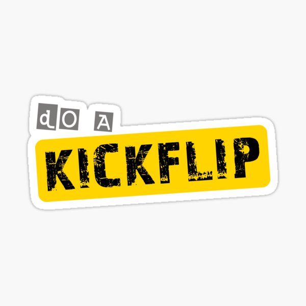 Do A Kickflip! Assorted Sticker