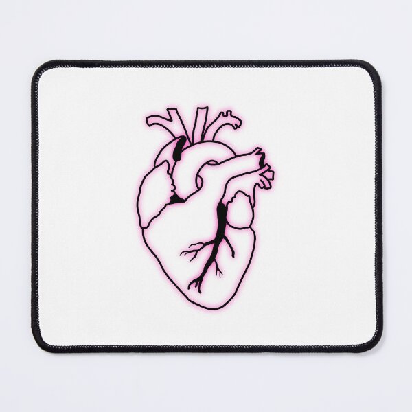 Item preview, Anatomical heart with pink shadowing designed and sold by Shannongreenie.
