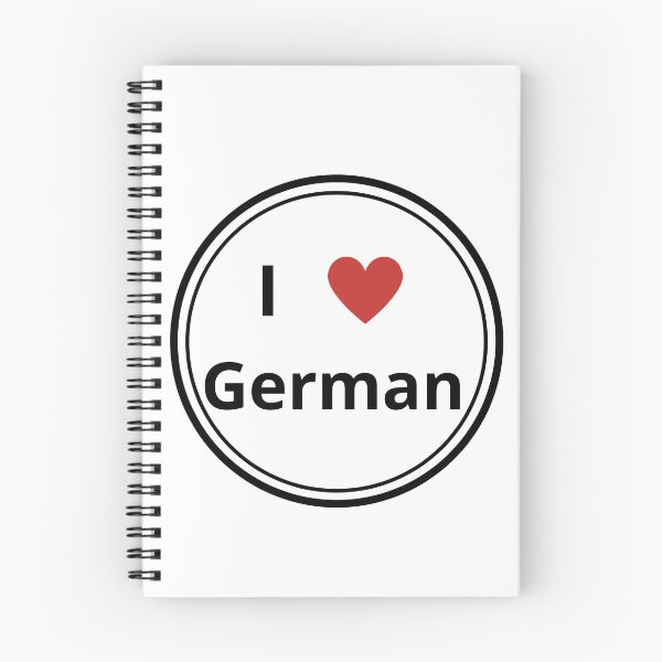Item preview, Black and white circle of i love german designed and sold by language-des.