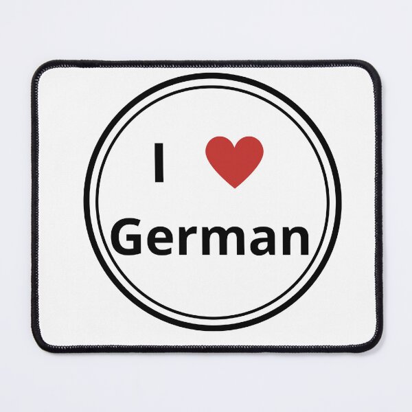 Item preview, Black and white circle of i love german designed and sold by language-des.