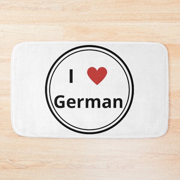 Item preview, Black and white circle of i love german designed and sold by language-des.