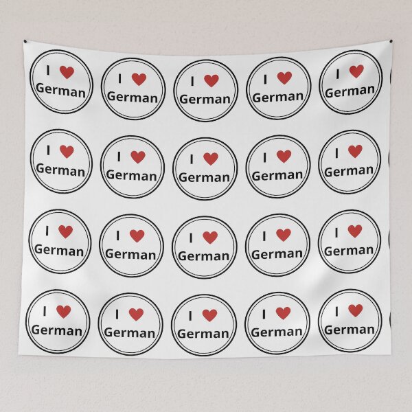 Item preview, Black and white circle of i love german designed and sold by language-des.