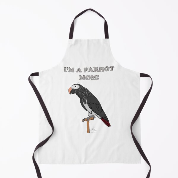 Item preview, I'm a Parrot Mom! - Timnah African Grey designed and sold by Laughing Parrot Studio.