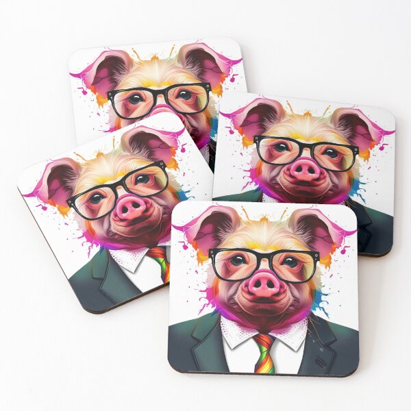 Item preview, Swine Spectacles A Splash of Liquid Art designed and sold by Posivibez Designs.