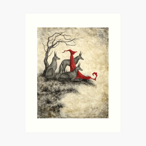 Aperçu de l'œuvre Mage loup créée et vendue par AmyBrownArt.