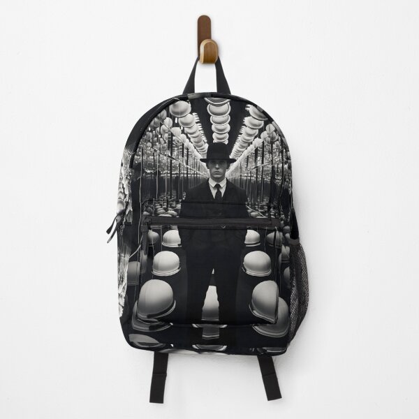 Item preview, Stark black-and-white photography with lots of mirrors and reflections in the style of symmetry and repetition designed and sold by AI-Only Creations.